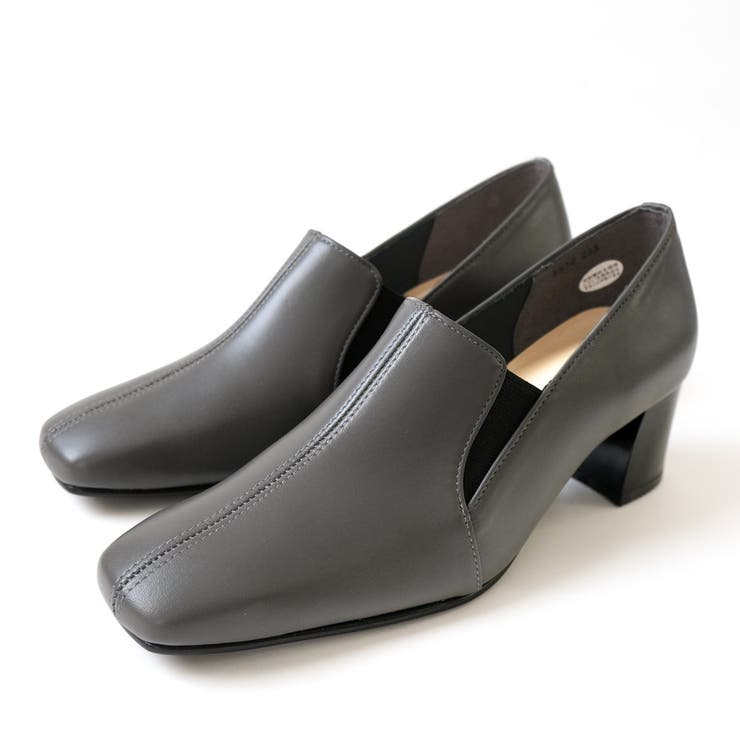 グレー | 日本製 ローファー パンプス レディース | AmiAmi