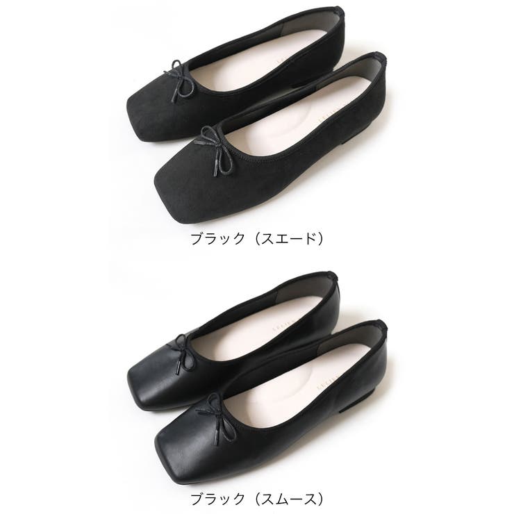 スクエアトゥ バレエシューズ レディース | AmiAmi | 詳細画像2 