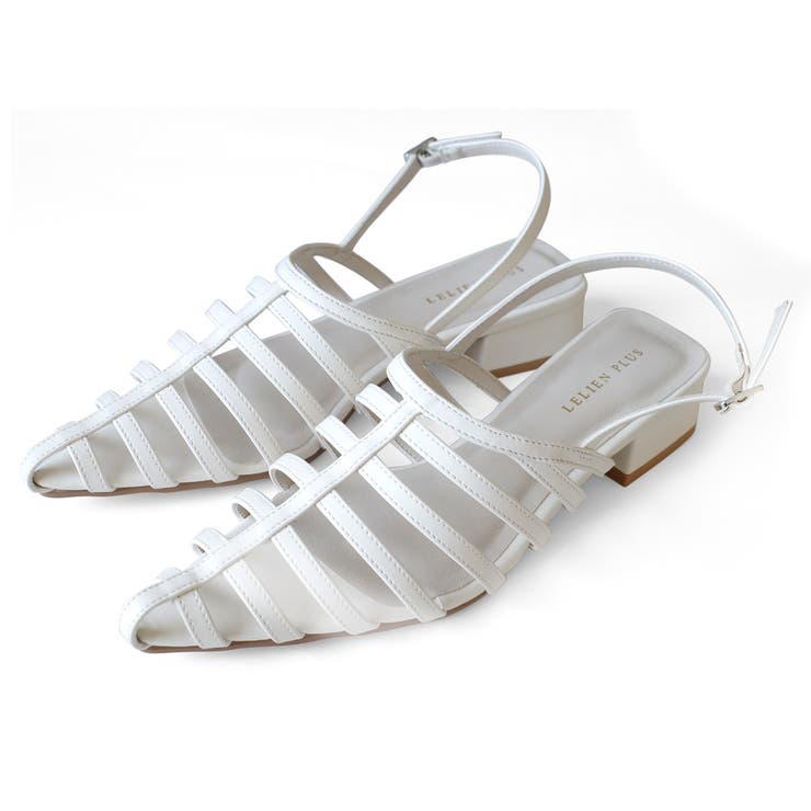 アイボリー(スムース) | マルチストリング サンダル レディース | AmiAmi