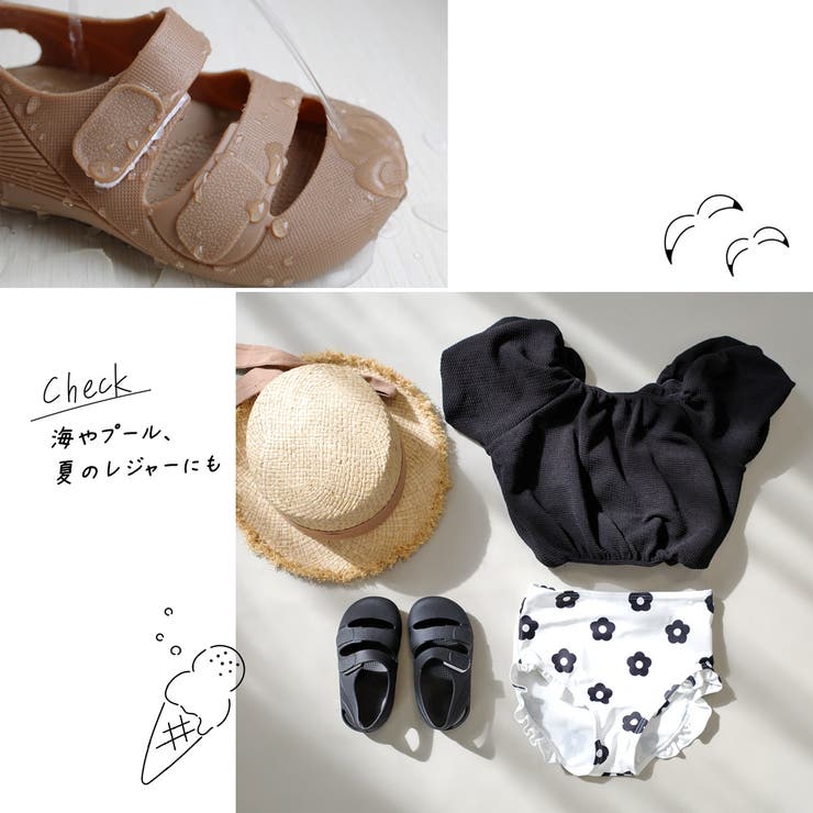 水遊び サンダル キッズ[品番：BNZS1684258]｜AmiAmi☆kids