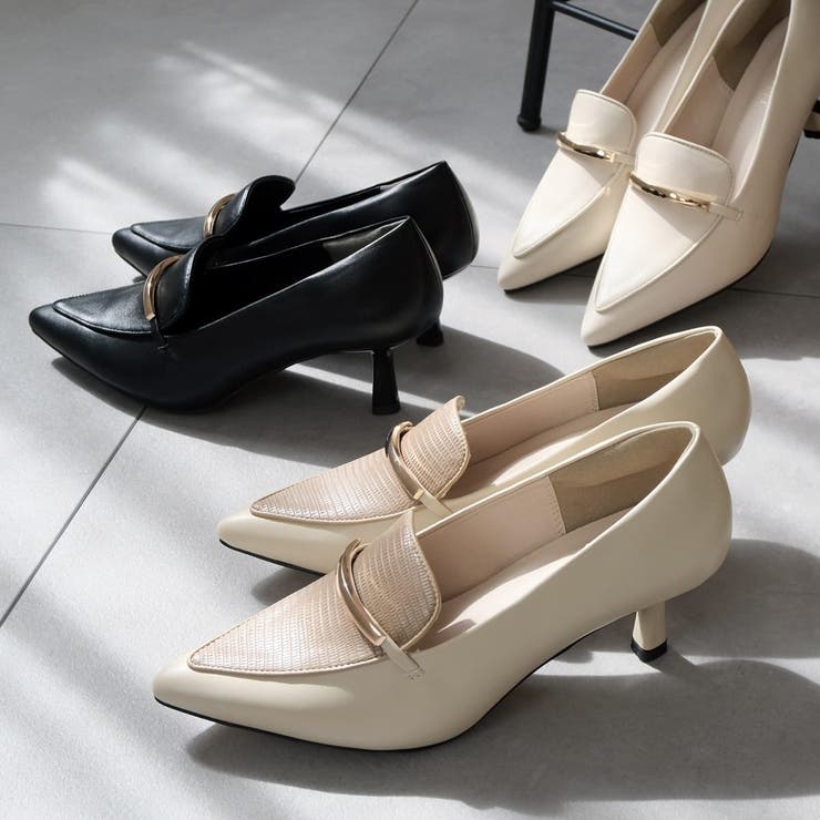 ラインモチーフ ローファー パンプス レディース | AmiAmi | 詳細画像7 