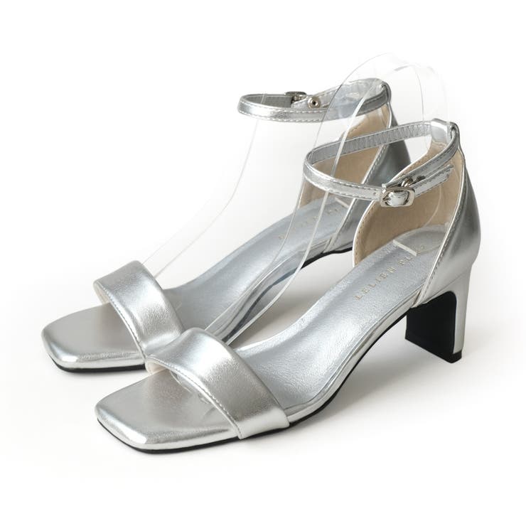 シルバー(スムース) | アンクルストラップ サンダル レディース | AmiAmi