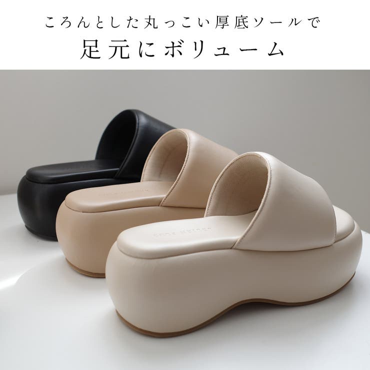 厚底 パデット サンダル レディース | AmiAmi | 詳細画像3 