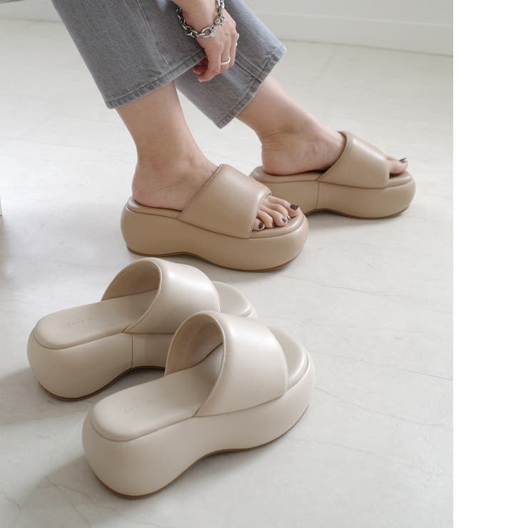 厚底 パデット サンダル レディース | AmiAmi | 詳細画像11 