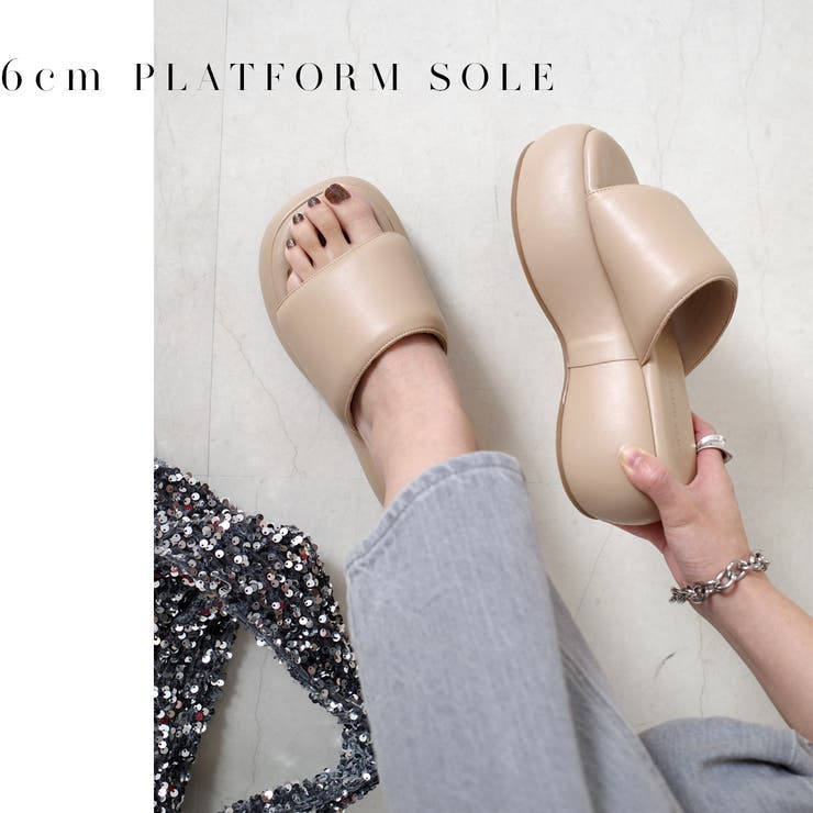 厚底 パデット サンダル レディース | AmiAmi | 詳細画像15 