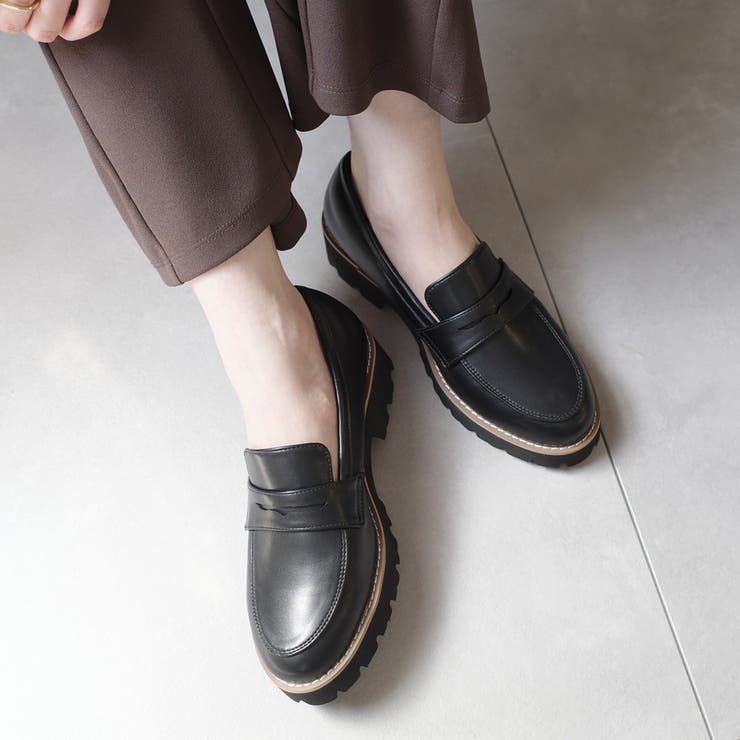 ZARA トラックソールローファー （厚底 トラックソール