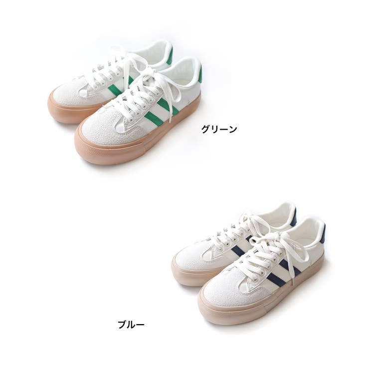 厚底 サイドライン スニーカー レディース[品番:BNZS1684301 厚底 サイドライン スニーカー レディース[品番:BNZS1684301