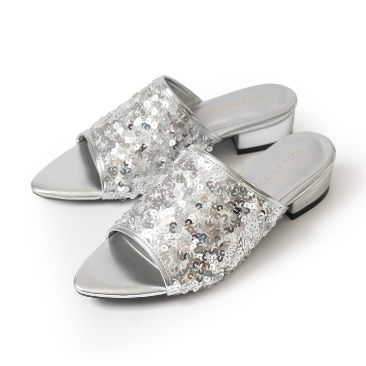 シルバー | スパンコール サンダル レディース | AmiAmi