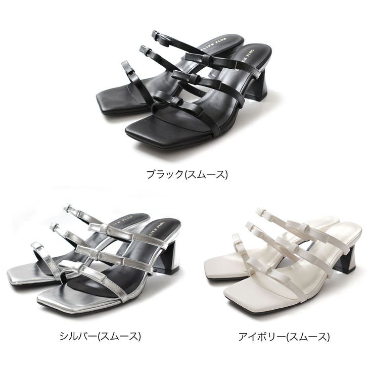 リボン ミュール サンダル レディース[品番：BNZS1684306