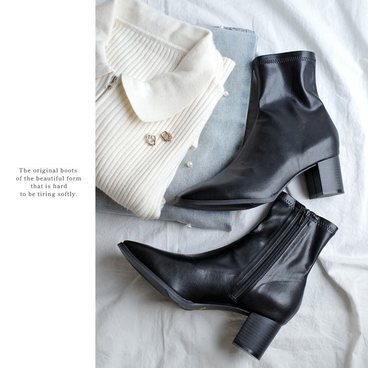 ストレッチ ショートブーツ レディース | AmiAmi | 詳細画像18 