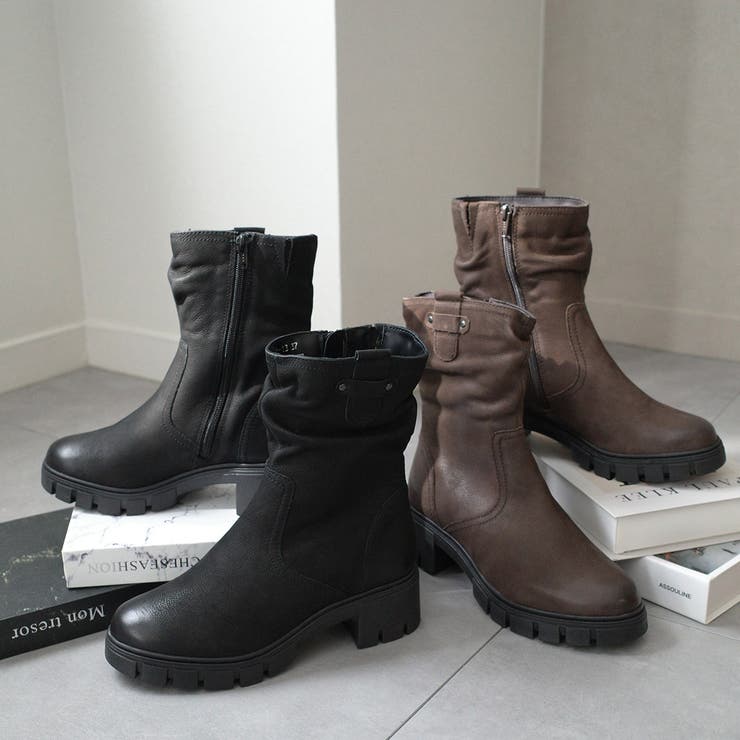 本革 ミドル丈 ブーツ レディース | AmiAmi | 詳細画像17 