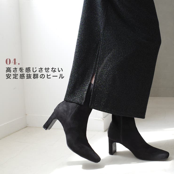 プレートヒール ショートブーツ レディース | AmiAmi | 詳細画像7 