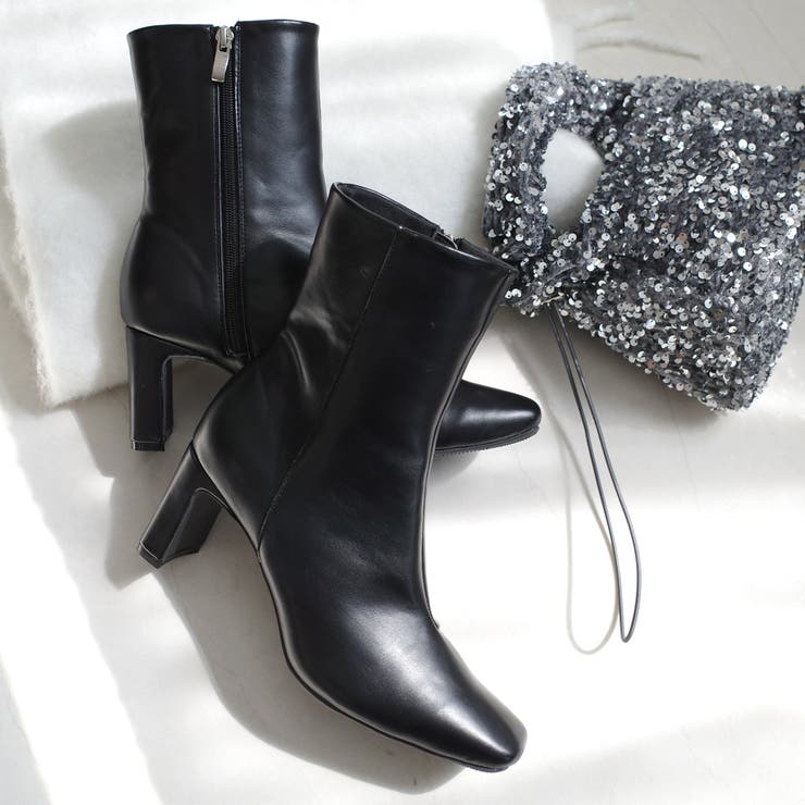 プレートヒール ショートブーツ レディース | AmiAmi | 詳細画像12 