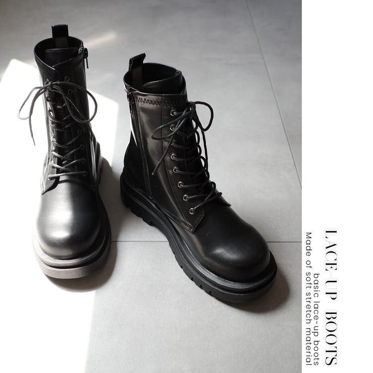 厚底 レースアップ ブーツ レディース | AmiAmi | 詳細画像14 