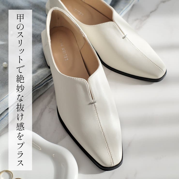 Vカット ローヒール パンプス レディース | AmiAmi | 詳細画像3 