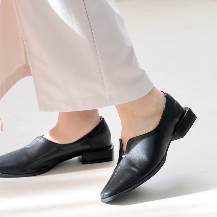 Vカット ローヒール パンプス レディース | AmiAmi | 詳細画像5 