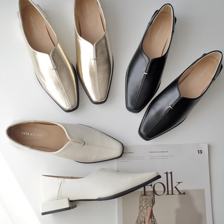 Vカット ローヒール パンプス レディース | AmiAmi | 詳細画像10 