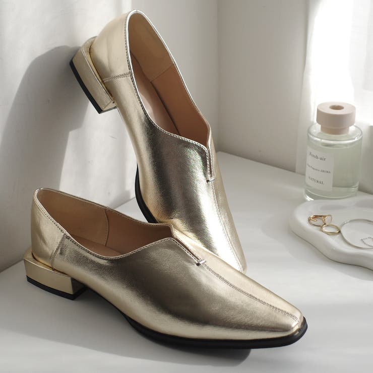 Vカット ローヒール パンプス レディース | AmiAmi | 詳細画像18 