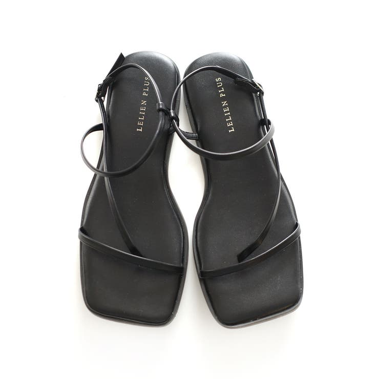 ブラック(スムース) | フラット サンダル レディース | AmiAmi