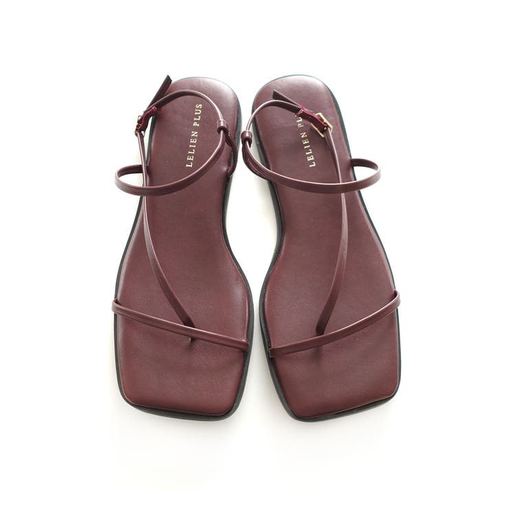 バーガンディ(スムース) | フラット サンダル レディース | AmiAmi