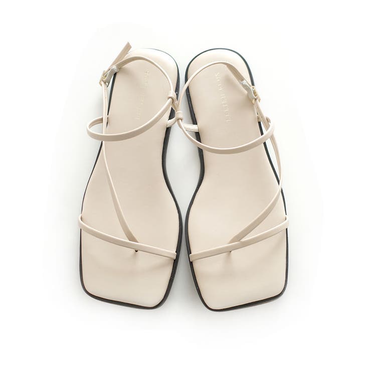 アイボリー(スムース) | フラット サンダル レディース | AmiAmi