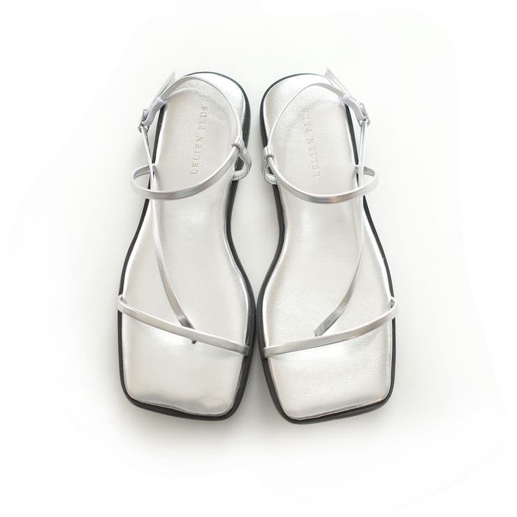 シルバー(スムース) | フラット サンダル レディース | AmiAmi