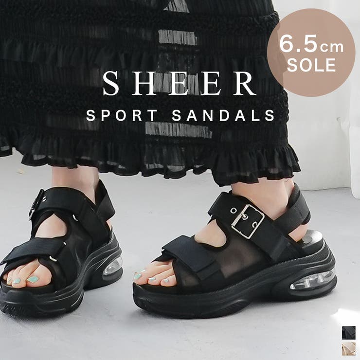 厚底 クッション サンダル レディース[品番:BNZS1684469 厚底 クッション サンダル レディース[品番:BNZS1684469