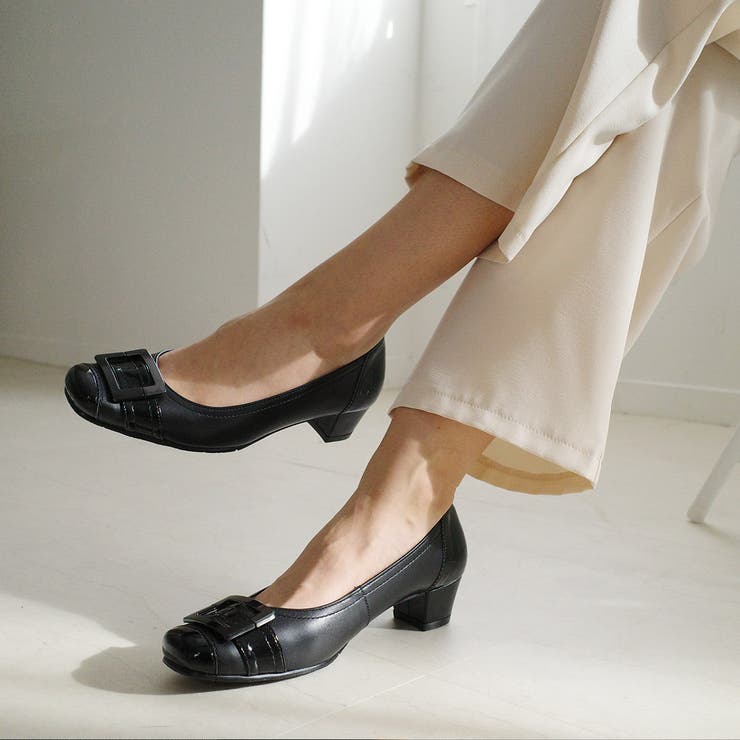 美品♡レザー調パンプス ALM/アルム】EIN LEATHER PUMPS/レザーパンプス（パンプス