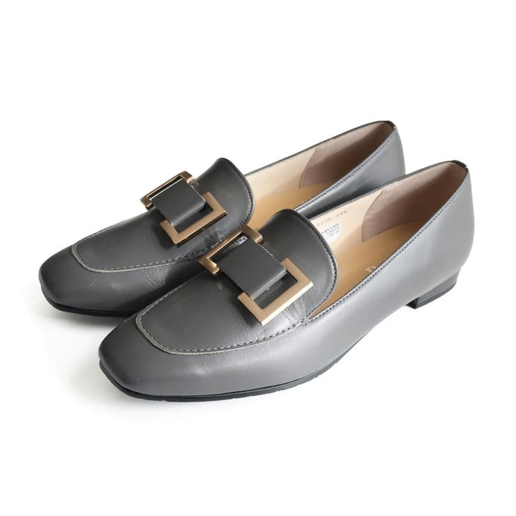 グレー | 日本製 本革 ローファー レディース | AmiAmi