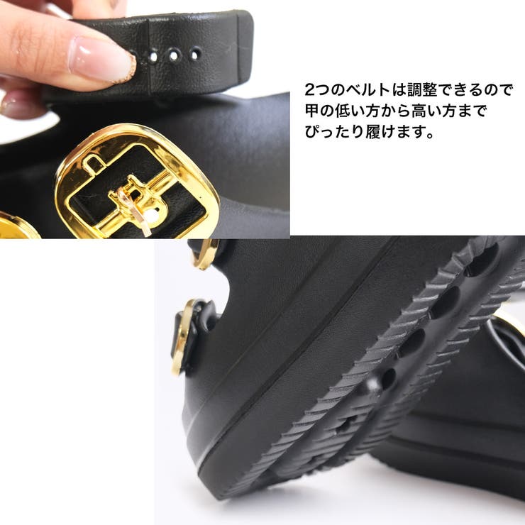 厚底 ダブルベルト サンダル レディース | AmiAmi | 詳細画像7 