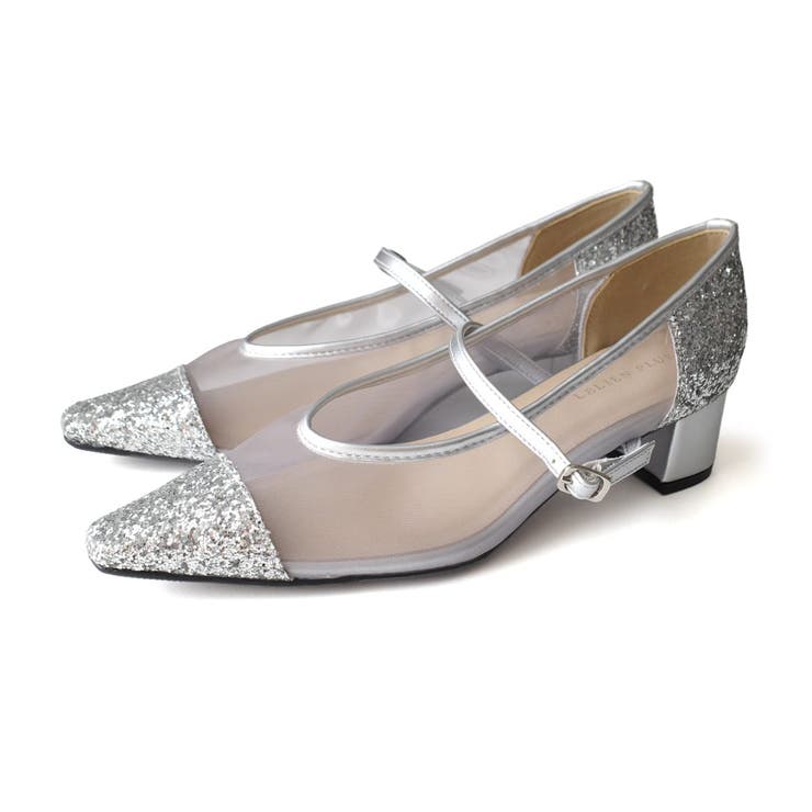 シルバーミックス | チュール パンプス レディース | AmiAmi