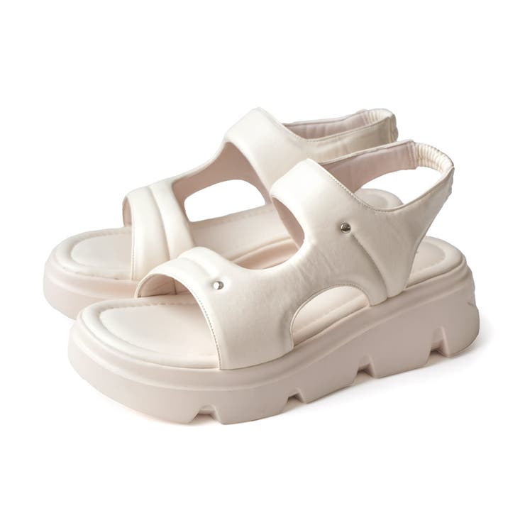 アイボリー | 厚底 スポーツサンダル レディース | AmiAmi