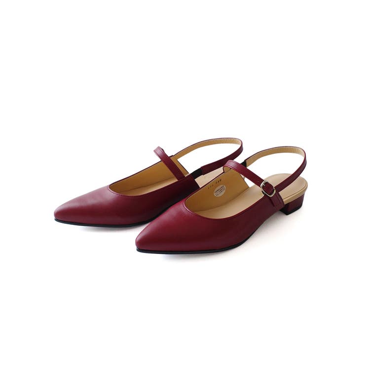 ワイン | 日本製 本革 ミュール レディース | AmiAmi