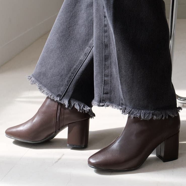 7センチヒール ショート ブーツ レディース[品番：BNZS1684588