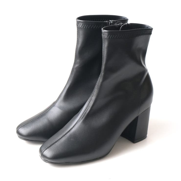 ⭐︎　ショートブーツ チャンキーヒールニットショートブーツ | SESTO(セスト