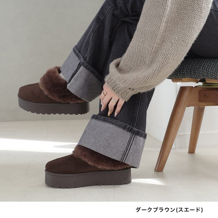厚底 ムートン ブーツ レディース | AmiAmi | 詳細画像14 