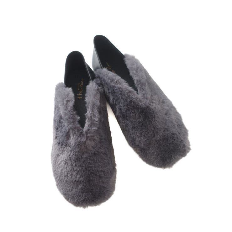 グレー(ファー) | ファー パンプス レディース | AmiAmi