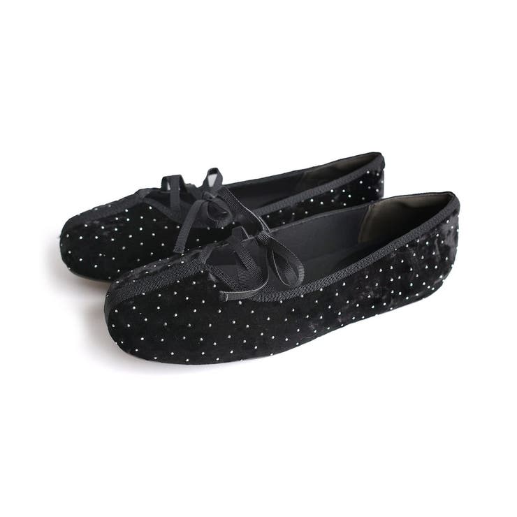 ブラック(ドット) | バレエシューズ レディース | AmiAmi