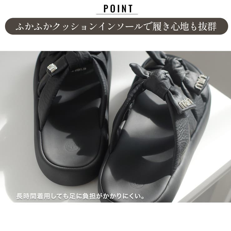 ダブルリボン サンダル レディース | AmiAmi | 詳細画像12 