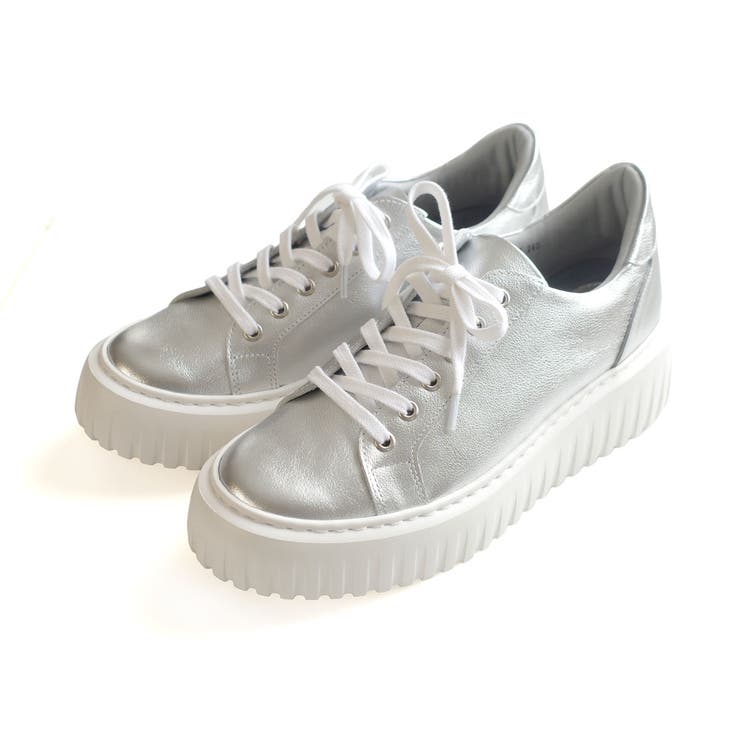シルバー | 日本製 本革 スニーカー レディース | AmiAmi