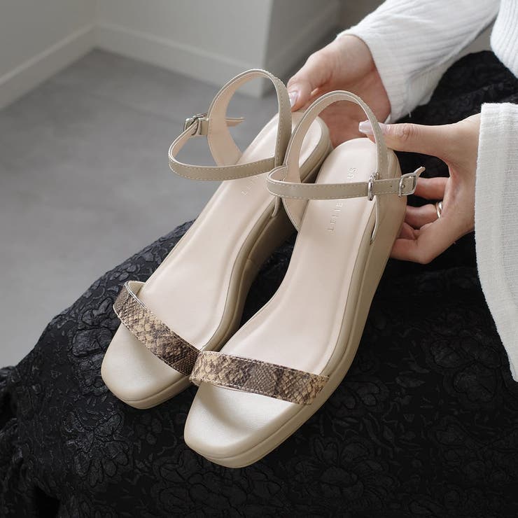 ウェッジソール ストラップ パンプス レディース | AmiAmi | 詳細画像3 