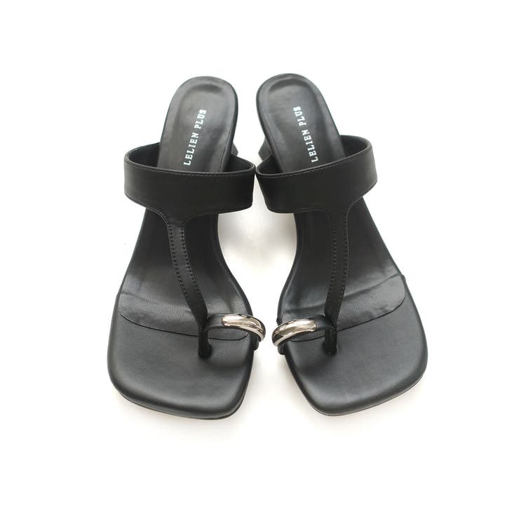 ブラック | サムリング サンダル レディース | AmiAmi