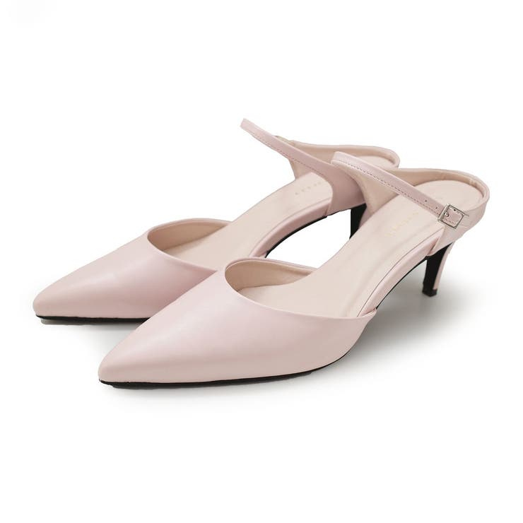 ベビーピンク(スムース) | ポインテッドトゥ ミュール レディース | AmiAmi