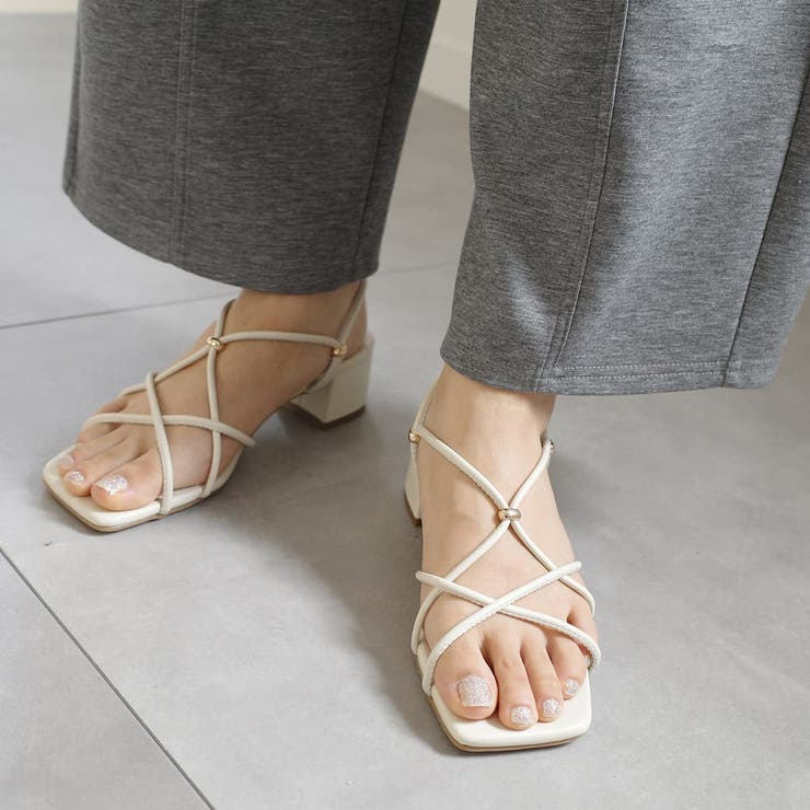 2WAY クロス チューブ ストラップ サンダル | AmiAmi | 詳細画像13 