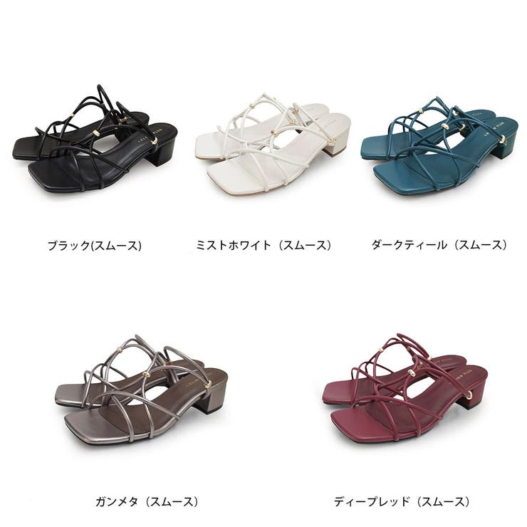 2WAY クロス チューブ ストラップ サンダル | AmiAmi | 詳細画像2 