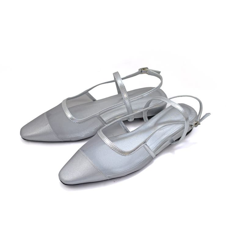 シルバー(チュール) | ウェッジヒール パンプス レディース | AmiAmi