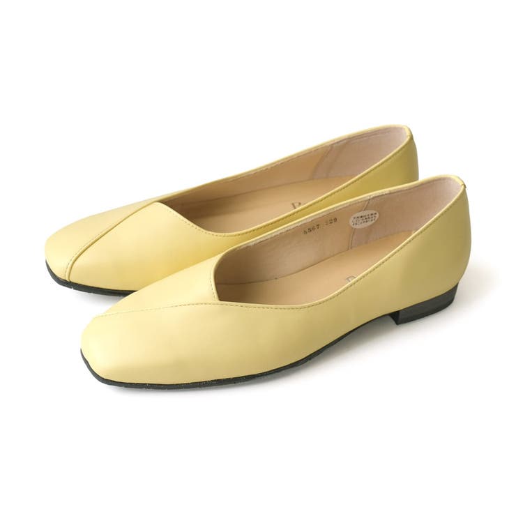 イエロー | 日本製 本革 パンプス レディース | AmiAmi