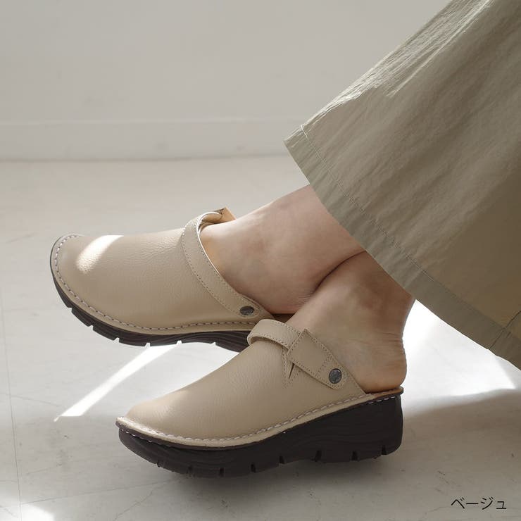 本革 ウェッジソール サボ サンダル レディース | AmiAmi | 詳細画像8 