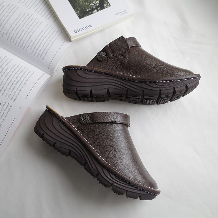 本革 ウェッジソール サボ サンダル レディース | AmiAmi | 詳細画像14 