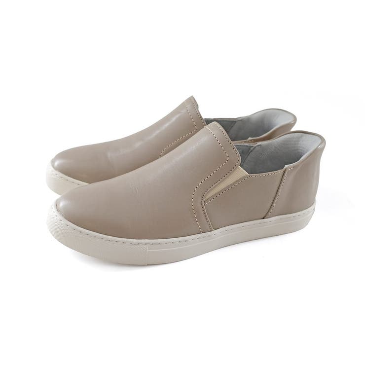 ライトグレー | 本革 スリッポン レディース | AmiAmi